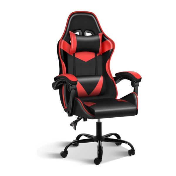 Gaming Chair Ergonomic Video Chairs with Headrest &amp; Lumbar Support