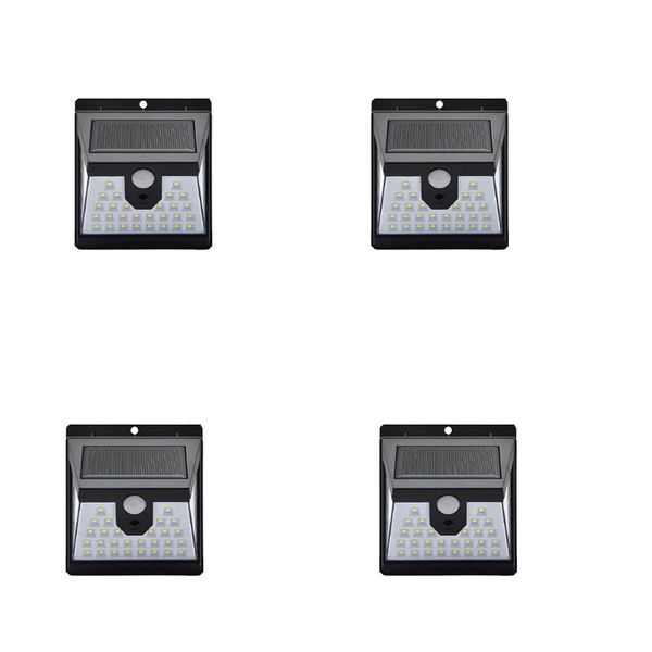 4PCS 60W 40 LED Solar Powered Interaction Wall Lamp With Sensor -T2866
