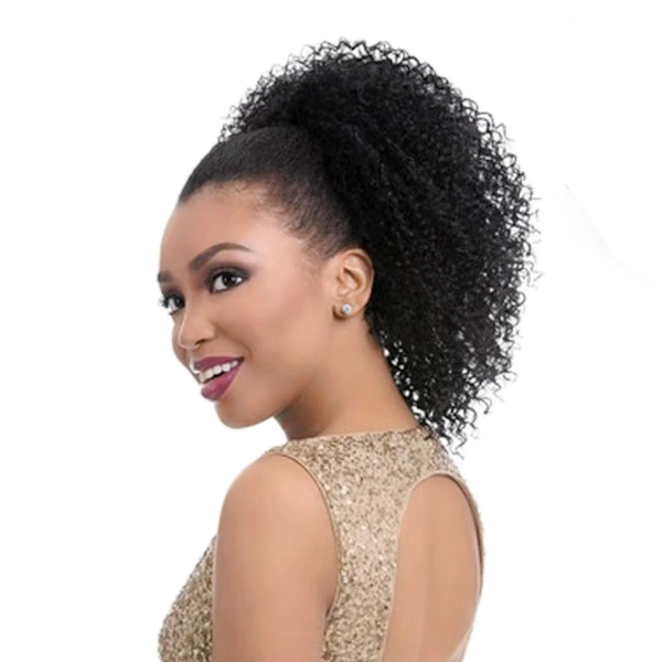 IPSTYLE Afro Puff Curly Drawstring Ponytail Bun Extension