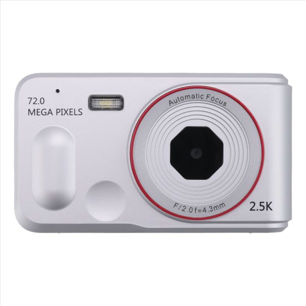 Digital Camera 16X Digtal Zoom Auto Focus 2 5K Hd 72Mp Silver