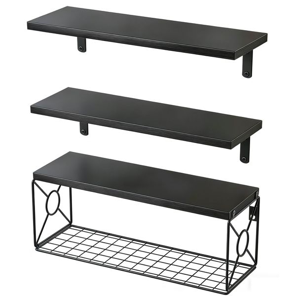 Jack Brown Wall Mounted Storage Rack BathroomTowel Storage Rack