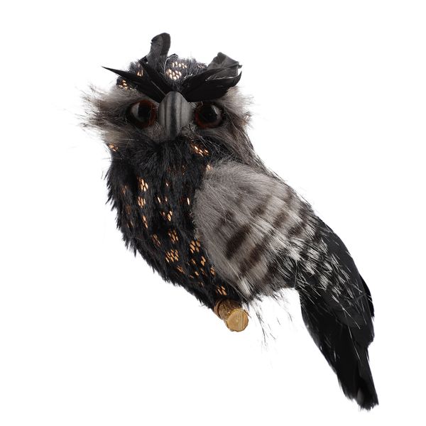 Black Gold Feather Simulation Owl image