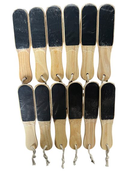 Everlead Double Sided Wooden Foot File - 12 Piece