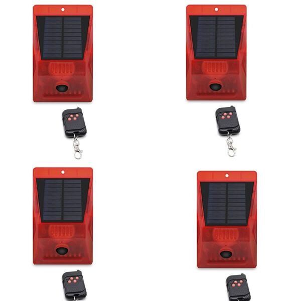 4-Pieces Solar Alarm Lamp Q-L911C