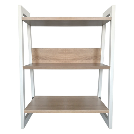 3 Tier Industrial Style Bookcase Free, White Industrial Style Shelving