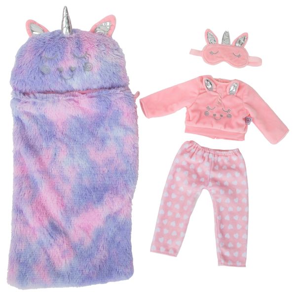 DesignaFriend Unicorn Sleepover Set for 18inch - 46cm Fashion Doll