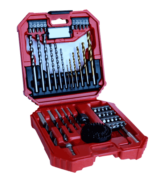 Titan Drill And Hole Saw Set 56 Piece Plastic Case