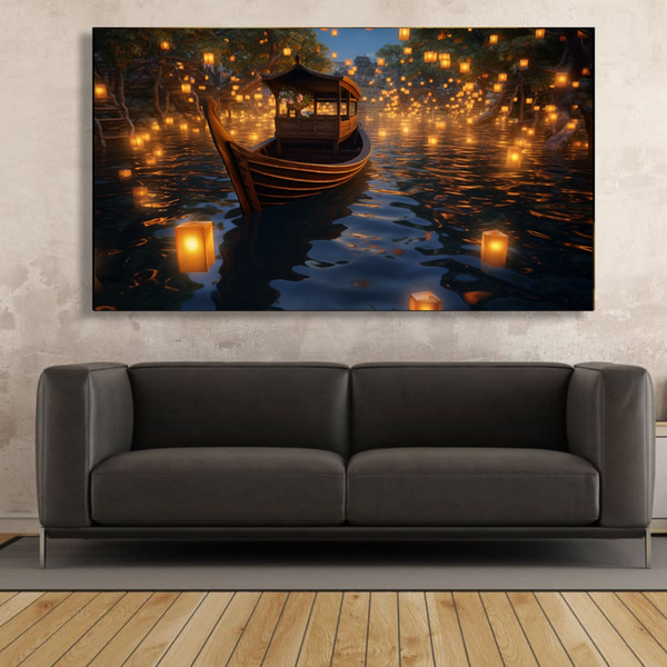 Canvas Wall Art - Enchanted Waters Abstract - IM0019