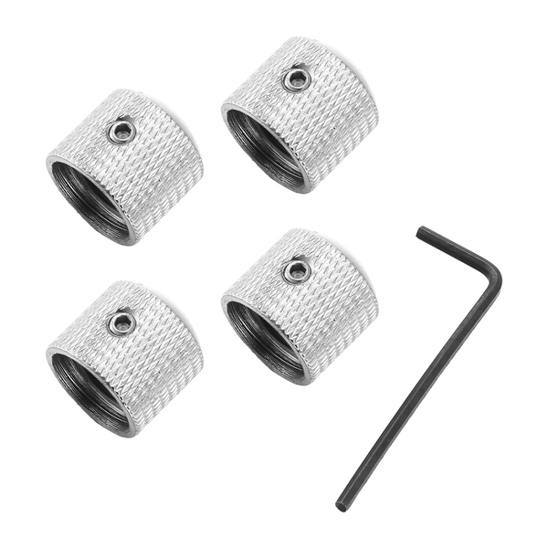 4Pcs Metal Volume Tone Dome Tone Guitar Speed Control Knobs with Screws for