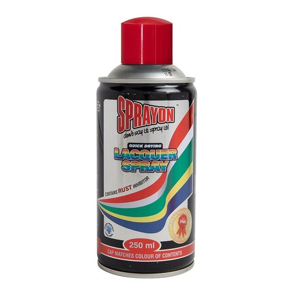 Sprayon Signal Red Lacquer Spray Paint (250ml)