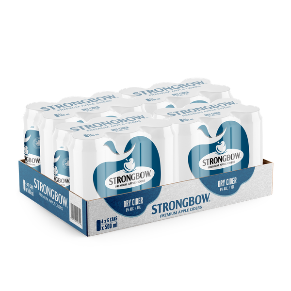Strongbow Dry Cider 24 x 500ml CANS