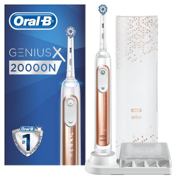 Oral-B Rechargeable Electric Toothbrush - Genius X - Rose Gold