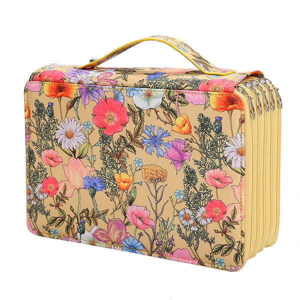 250 Slots Colored Pencil Case with 5 Layer Pens Storage Holder Bag B