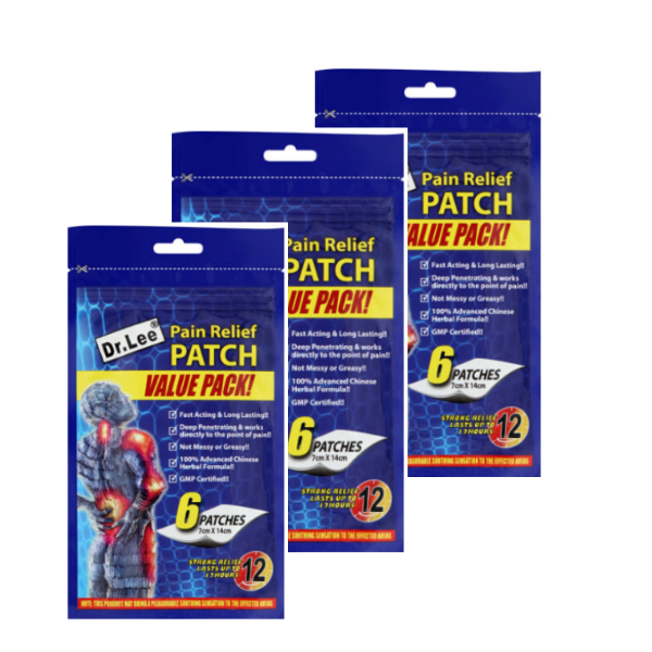 Dr Lee Pain Relief Patch - 3 x 6 Packs