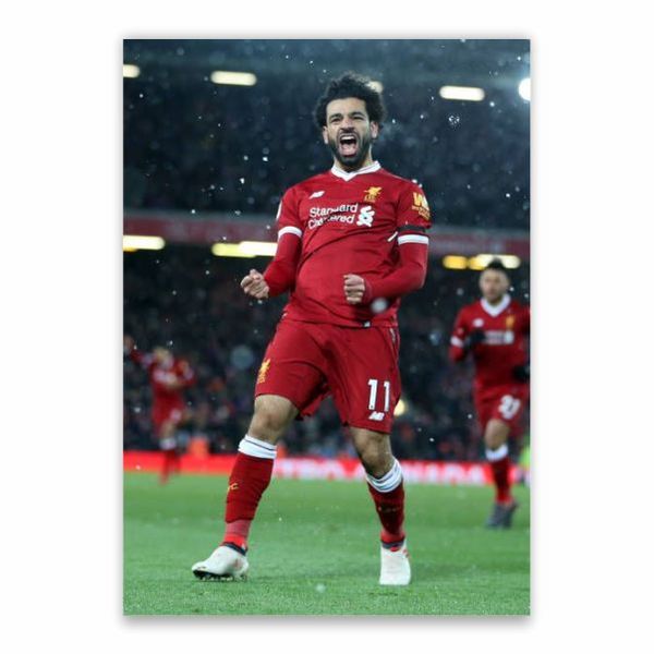 Mo Salah Rain Poster - A1