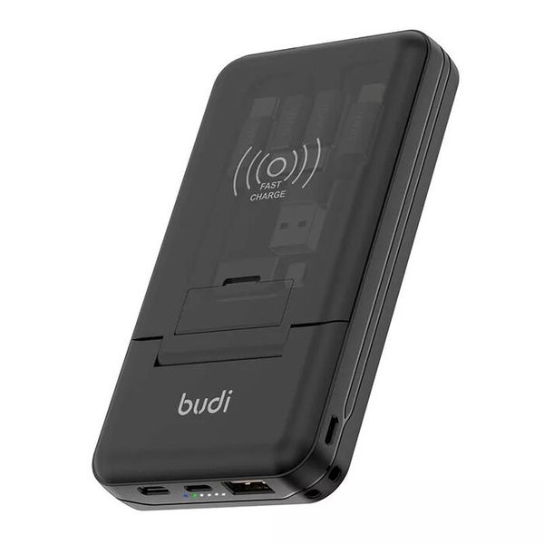 Budi PB515QB 10000mAh Wireless Power Bank with 6-in-1 Cable &amp; Fast Charge