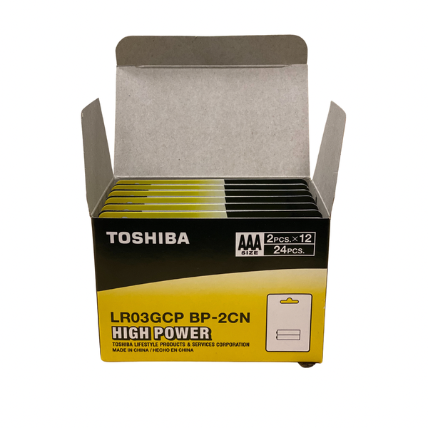 Toshiba AAA Batteries - pack of 24