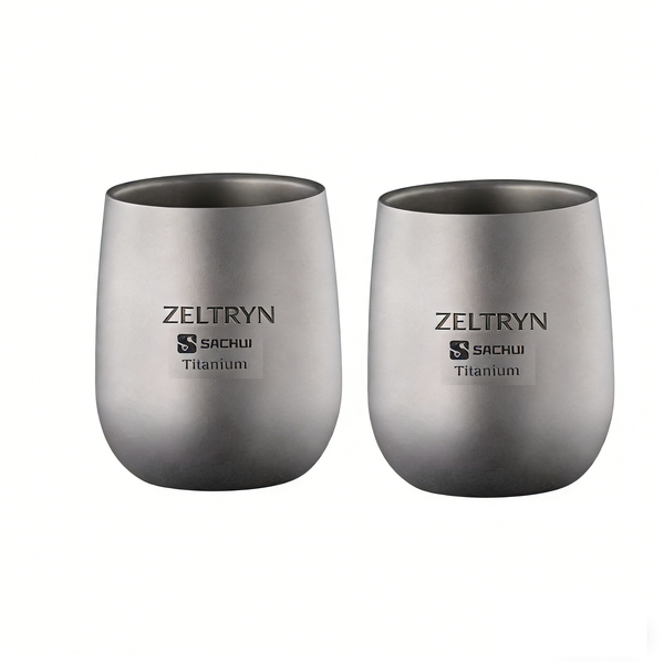 ZELTRYN Outdoor Pure Titanium Cup Heat-Resistant Camping Water Cup