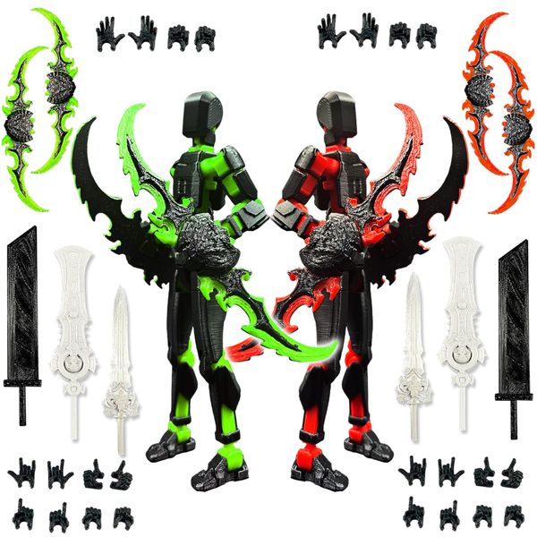 (Assembly Completed) T13 Action Figure Set T13 Dummy Toy Weapons