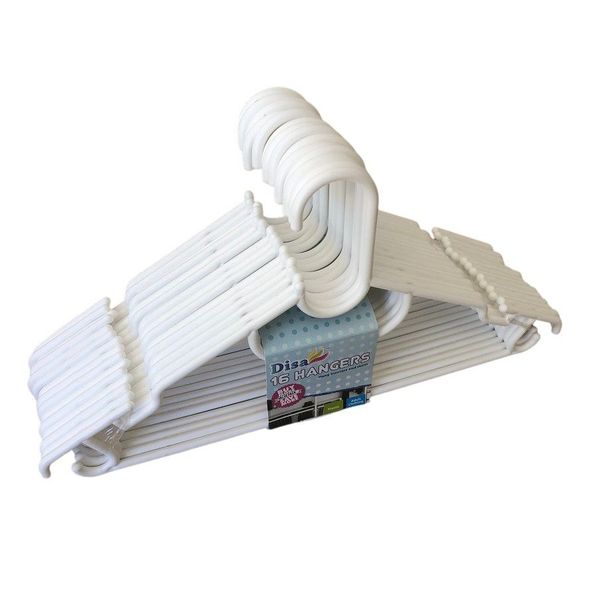 Adult Clothes Hangers - White (Pack of 64)