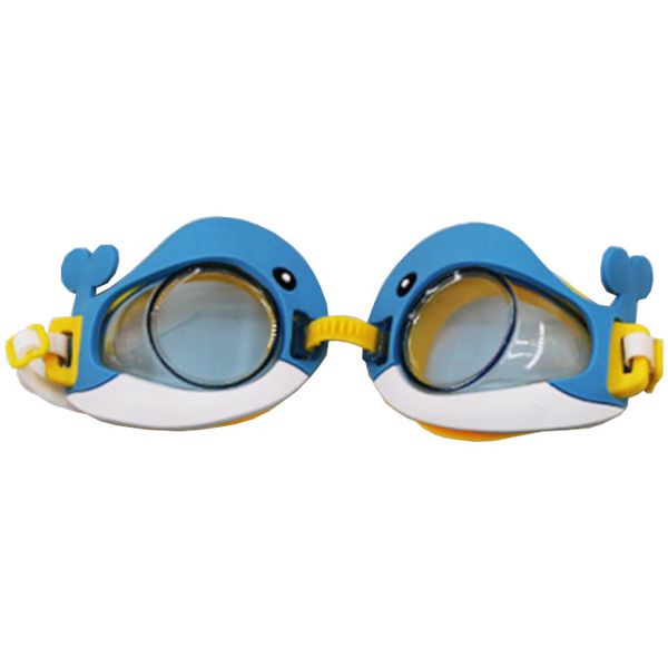 Olive Tree-Junior Swimming Goggles for Toddler Children Kids-Blue Whale