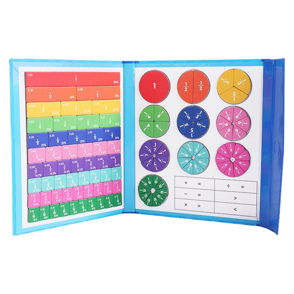 Magnetic Fraction Tiles &amp; Fraction Circles Activity Set