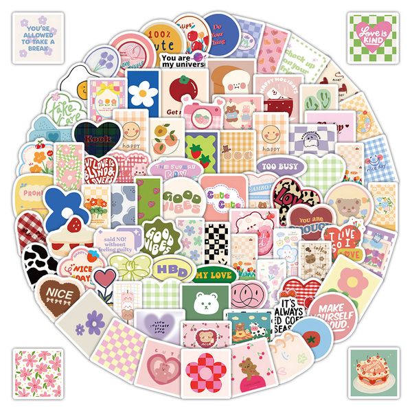 Cute Pink Stickers 100Pcs Funny Aesthetic Vinyl Waterproof Stickers
