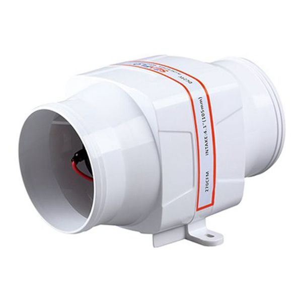 Seaflo 4" In-Line Marine Bilge Air Blower 12V 270 Cfm Compatible with None