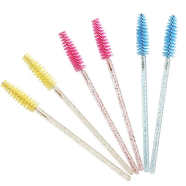 Disposable Lash Extension Glitter Mascara Brush Wand 6-Piece