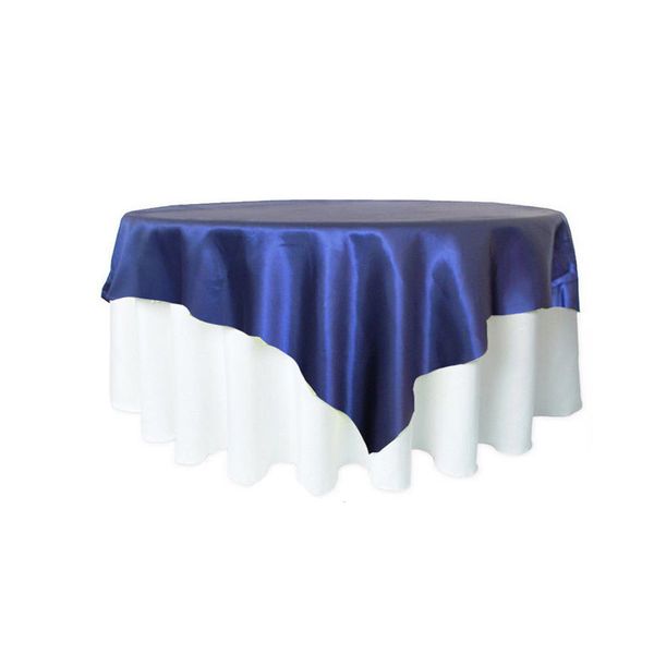 Royal Blue Satin Table Overlay