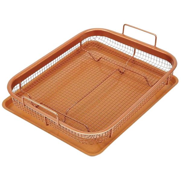Copper Crisper Non-Stick Air Fryer Basket