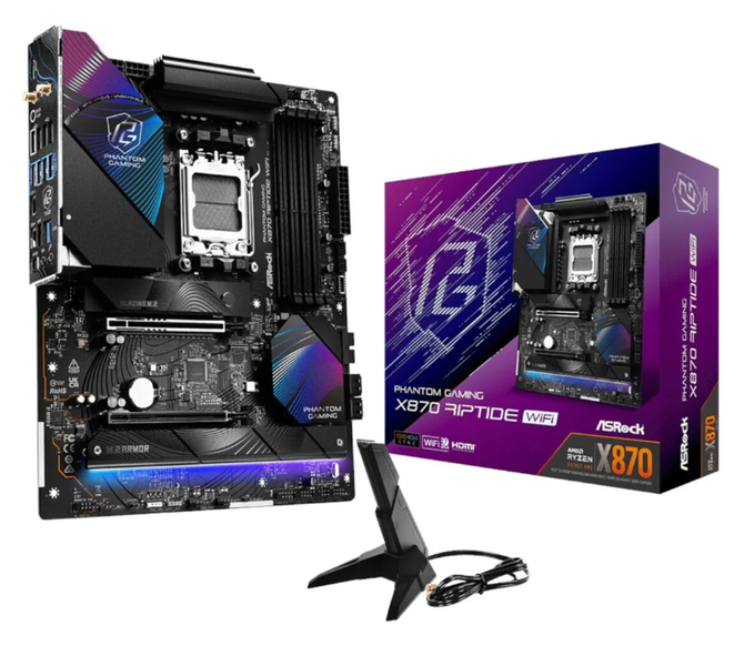 ASRock Phantom Gaming X870 Riptide (AM5) - Power, Stability &amp; Onboard Wi-Fi