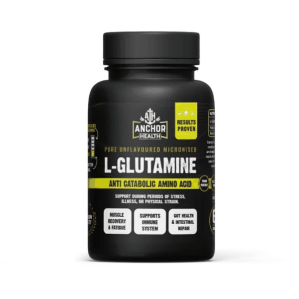 Anchor Health L-Glutamine 60 Capsules - Muscle Recovery &amp; Gut Support