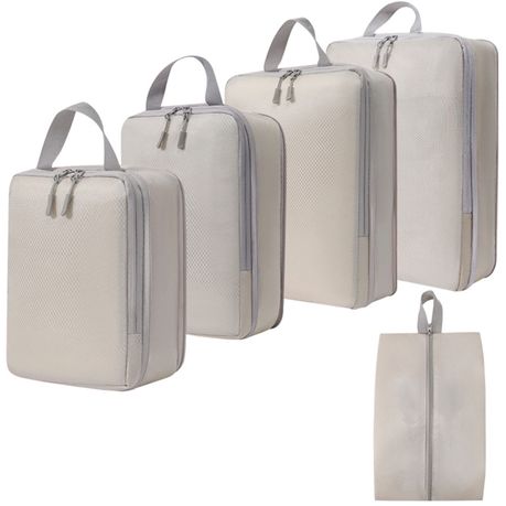 Expandable Lightweight Travel Bags Compression Organiser Cube - 5-Pack Image