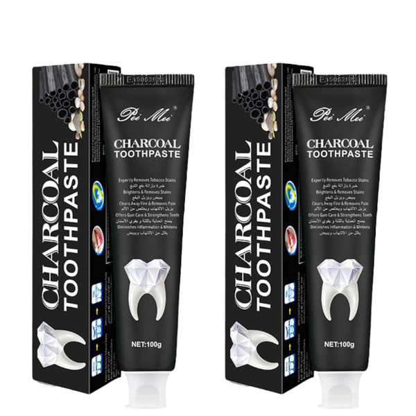 Charcoal Toothpaste 100g - 2Piece by Parisetc