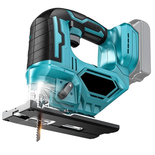 21V Cordless Jigsaw with 300w Power - 3600r/min - 0-45 Degrees - Lithium