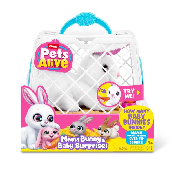 Pets Alive Mama Bunny &amp; Baby Surprise By ZURU.