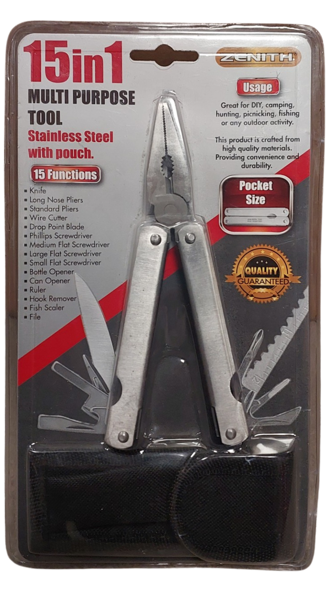Perfect Zenith 15in1 Multi Tool and Pouch Shop Today. Get it