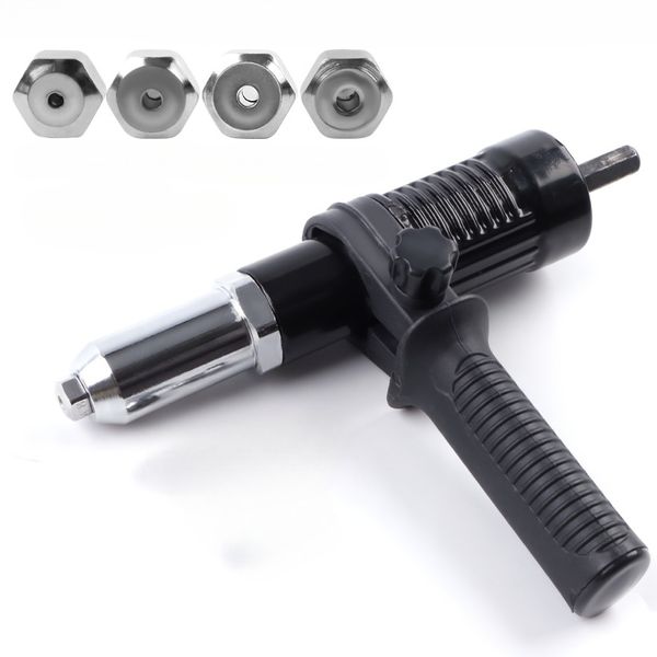 Professional Rivet Gun Adapter with Hexagonal Shaft