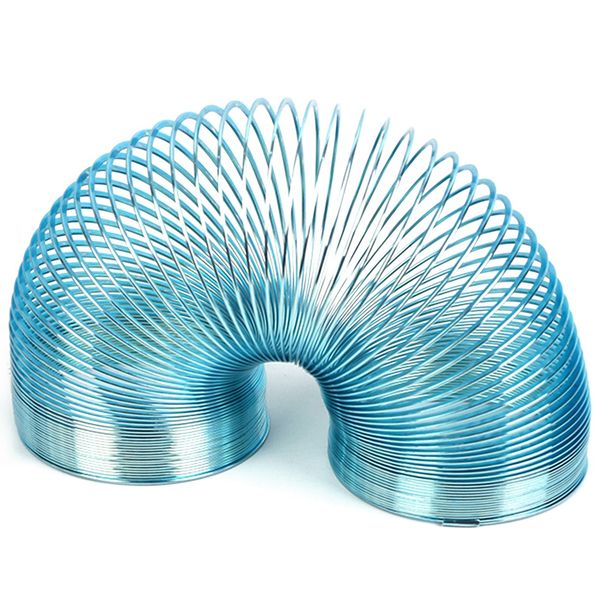 Walking Spring Toy Metal Spring Toys for Party Stress Relief Silver