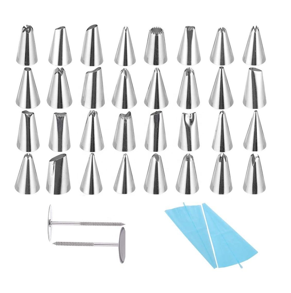 36 Piece Baking Nozzle and Piping Bag Set With Flower Nails Buy Online in South Africa