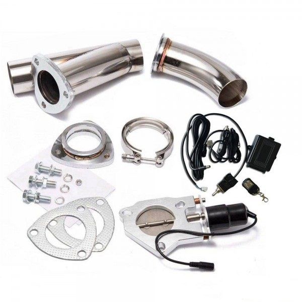 Electric Exhaust Cutout, ECut Out, Bypass Valve Kit 63mm Shop Today