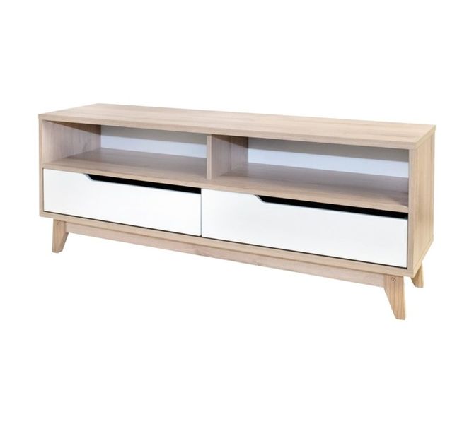 Kronberg TV Stand Oak and White 360 x 1350 x 550 mm