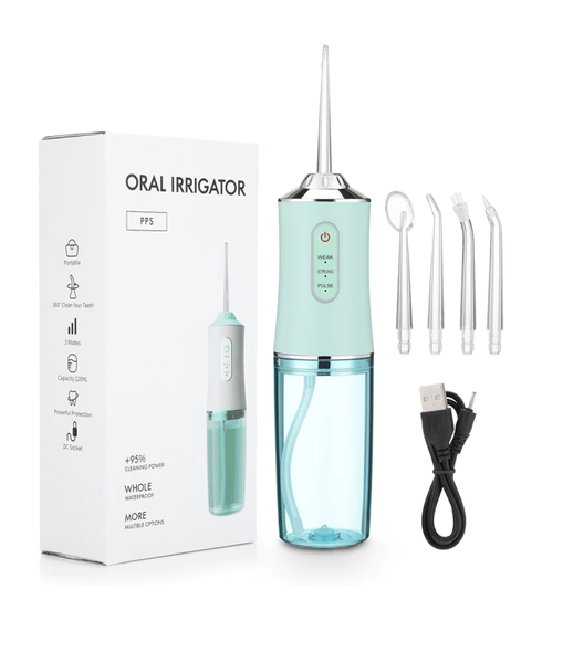 Oral Irrigator Portable Dental Water Flosser - USB Rechargeable Water Jet