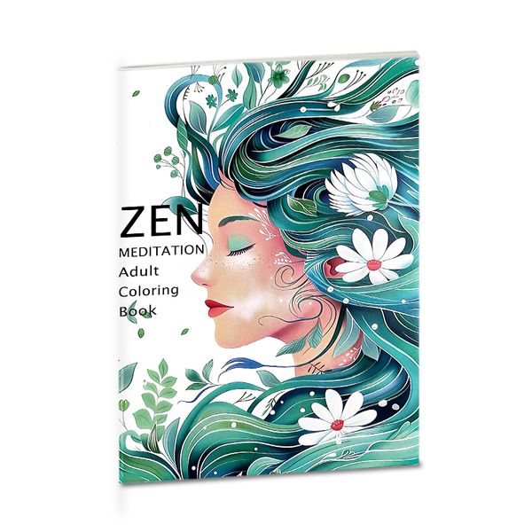 ZEN Coloring Book - 160G A4 | Double-Sided Zen Figure Art Q7