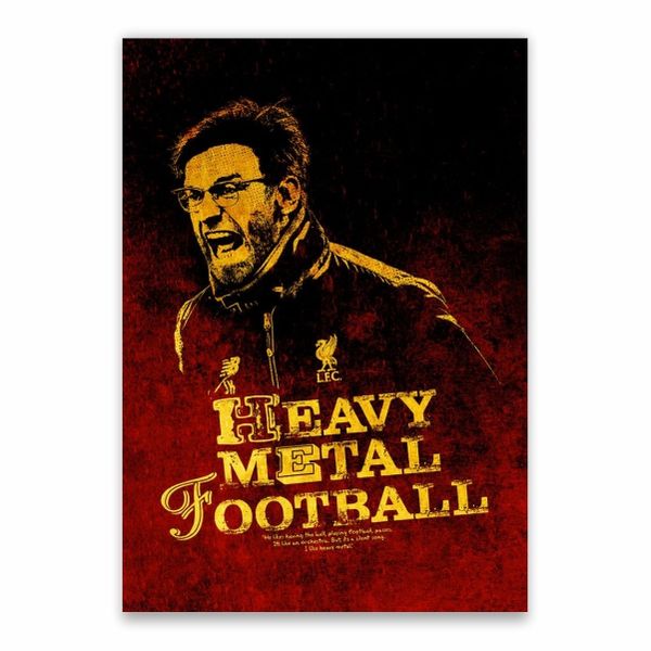 Klopp Heavy Metal Football Poster - A1
