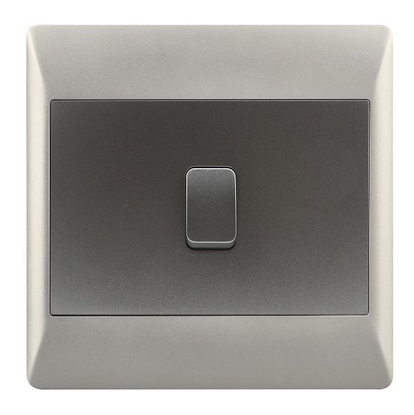 1 Lever 1 Way Light Switch for 4 X 4 Electrical Box In Silver