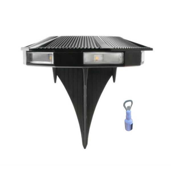 Outdoor Solar Sensor Ground Wall Mounted Lamp 6LED With Bottle Opener