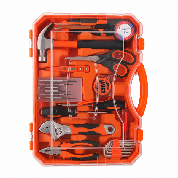 26 Piece Home Tool Kit with Carry Case, Hammer, Pliers and Screwdrivers