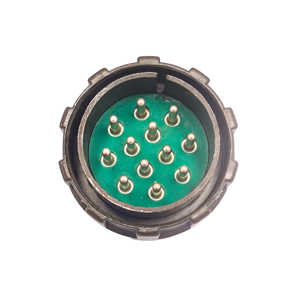 XY3106A-28-51P: MIL-DTL-5015 Cable End Plug, 12-Pole, 23A
